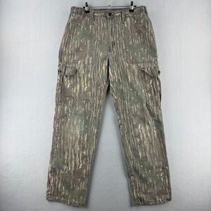 Vintage Realtree Camo Pants Mens Fits 33x31 Liberty Bark Camouflage Hunting 80s